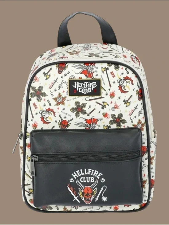 Netflix Stranger Things Hellfire Club Women's 10.5" Mini Backpack - Picture 1 of 10